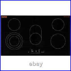 VEVOR 36 inch Built-in Electric Cooktop Radiant Ceramic Cooktop 5 Burners