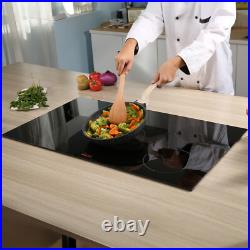 VEVOR 36 inch Electric Cooktop 5 Burners Ceramic Glass Stove Top Touch Control