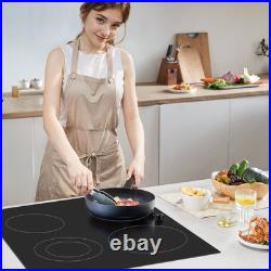 VEVOR Built-in Electric Cooktop Radiant Ceramic Cooktop 4 Burners 30.3x20.5 inch