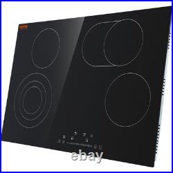 VEVOR Built-in Electric Cooktop Radiant Ceramic Cooktop 4 Burners 30.3x20.5 inch