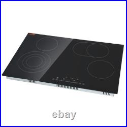 VEVOR Built-in Electric Cooktop Radiant Ceramic Cooktop 4 Burners 30.3x20.5 inch