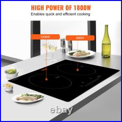 VEVOR Electric Induction/Ceramic Cooktop Built-In 2/4/5 Burner Touch Control