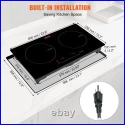 VEVOR Electric Induction/Ceramic Cooktop Built-In 2/4/5 Burner Touch Control