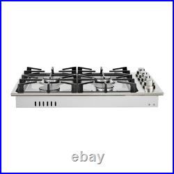 VEVOR Gas Cooktop 30 inch 4 Burners Built-in Gas Stove Top LPG/NG Convertible
