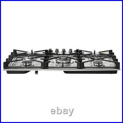 VEVOR Gas Cooktop 36 inch 5 Burners Built-in Gas Stove Top with SABAF Burner