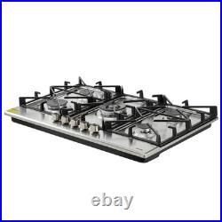 VEVOR Gas Cooktop 36 inch 5 Burners Built-in Gas Stove Top with SABAF Burner