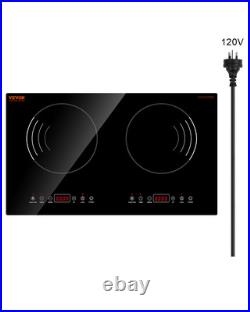 VEVOR Induction Cooktop 24 2 Burner Electric Countertop Burner Touch Control