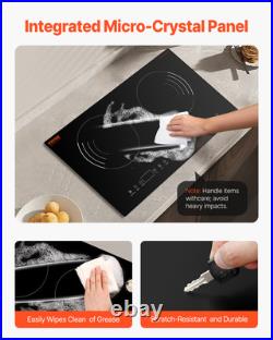 VEVOR Induction Cooktop 24 2 Burner Electric Countertop Burner Touch Control