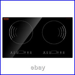 VEVOR Induction Cooktop 24 2 Burner Electric Countertop Burner Touch Control