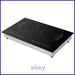 VEVOR Induction Cooktop 24 2 Burner Electric Countertop Burner Touch Control