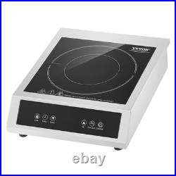 VEVOR Portable Commercial Induction Cooktop 1800W Countertop Burner 9Temp Levels