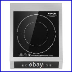 VEVOR Portable Commercial Induction Cooktop 1800W Countertop Burner 9Temp Levels