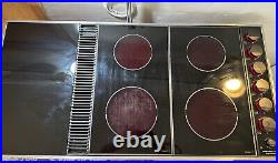 VIDEO! FREE SHIP! Jenn-Air Triple Electric Downdraft Glass Cooktop Grill Griddle