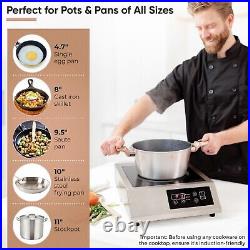 Versatile Commercial Induction Cooker with 9 Coil & 1-Year Replacement Promise