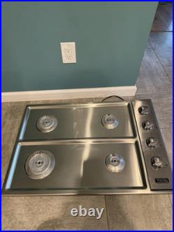 Viking 30 Gas Cooktop VGSU1044BSS 4 Burner Stainless Tested USA Made