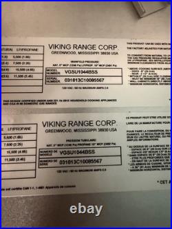 Viking 30 Gas Cooktop VGSU1044BSS 4 Burner Stainless Tested USA Made