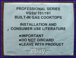 Viking 30 Natural Gas Cooktop 4 Burners Stainless VGSU101-4BSS TESTED