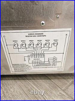 Viking 30 Natural Gas Cooktop 4 Burners Stainless VGSU1024BSS TESTED