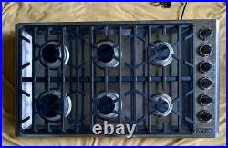 Viking 36 Gas Cooktop Professional 6 Burners Pristine Cond. Model# VGSU53616BSS Viking 36 Gas Cooktop Professional 6 Burners Pristine Cond. Model# VGSU53616BSS