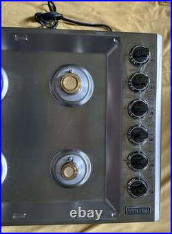 Viking 36 Gas Cooktop Professional 6 Burners Pristine Cond. Model# VGSU53616BSS Viking 36 Gas Cooktop Professional 6 Burners Pristine Cond. Model# VGSU53616BSS