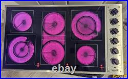 Viking 36 Pro Series Electric Cooktop With 6 Smoothtop Elements VECU1656BSB