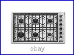 Viking 5 Series 36 Stainless Steel Professional Gas Cooktop VGSU53616BSS