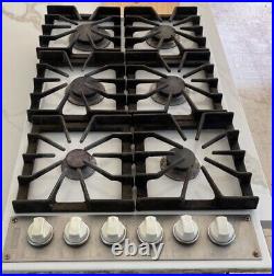 Viking 5 Series VGSU53616BSS 36 Professional 6 Burners Gas Cooktop Works Well