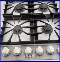 Viking 5 Series VGSU53616BSS 36 Professional 6 Burners Gas Cooktop Works Well