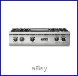 Viking Pro 5 Series 36in Gas Rangetop with 4 Burners and Griddle VRT5364GSS
