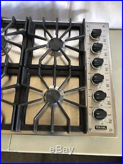 Viking Professional 36 6 Burner Gas Cooktop Stainless Steel VGSU161-6BSS