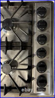 Viking Professional Series 36 Cooktop Six Burner Natural Gas VGSU160-6B