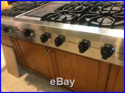 Viking Professional Series VGRT4806geSS 48 Inch Pro-Style Gas Range top SS