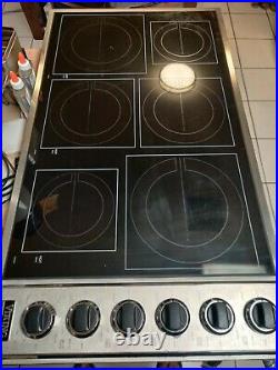 Viking Professional VICU2666BSB 36 Stainless / Black Electric Induction Cooktop