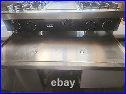 Viking Professional Vgrt360-4g-bk 36 Range Top, 4 Burners & Griddle