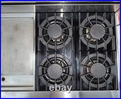 Viking VGRT4806GSS 48 Pro Gas Range Top 6 Burner Griddle Stainless Steel Tested