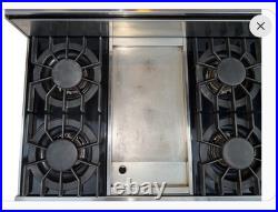 Viking VGRT4806GSS 48 Pro Gas Range Top 6 Burner Griddle Stainless Steel Tested