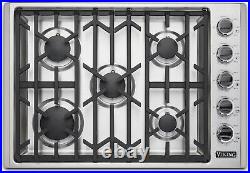 Viking VGSU53015BSSLP 30 Inch Professional 5 Series Gas Cooktop with 5 Burners