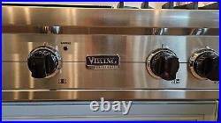 Viking VRT5364GSS 36 Stainless 4 Burner + Griddle Natural Gas Rangetop