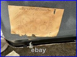 Vintage 1960s GE Mid Century Modern Countertop Cooktop Electric Stove Top