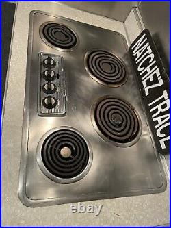 Vintage 50's Westinghouse Stainless 34 Electric Drop-In Cooktop
