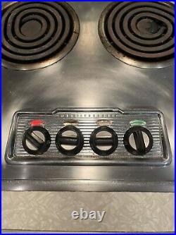 Vintage 50's Westinghouse Stainless 34 Electric Drop-In Cooktop