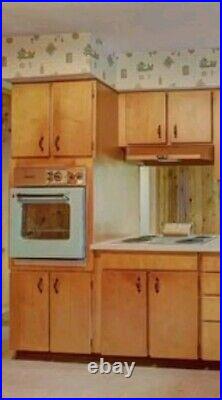 Vintage GE Hotpoint 4 Burner 30 In Electric Cooktop AQUA Colored STUNNING Shape