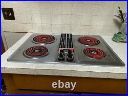 Vintage Jenn Air 30 Cooktop Electric Coils Downdraft Stainless - PLEASE READ