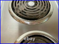 Vintage Jenn Air 30 Cooktop Electric Coils Downdraft Stainless - PLEASE READ
