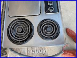 Vintage KENMORE Mid Century Modern Countertop Cooktop Electric CLEAN