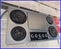 Vintage KENMORE Mid Century Modern Countertop Cooktop Electric CLEAN
