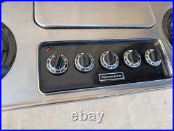 Vintage KENMORE Mid Century Modern Countertop Cooktop Electric CLEAN