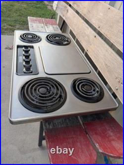 Vintage KENMORE Mid Century Modern Countertop Cooktop Electric CLEAN