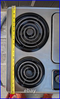 Vintage KENMORE Mid Century Modern Countertop Cooktop Electric CLEAN