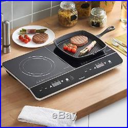 VonShef Digital 2800W Twin Double Induction Hob Electric Cooking Hob Portable